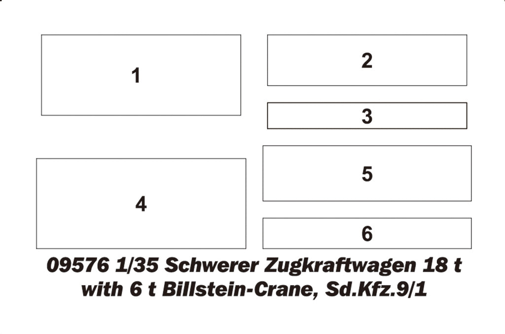 Trumpeter 09575 Schwerer Zugkraftwagen 18 t Sd.Kfz.9 Artillerie Version 1/35 – image 5