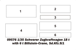 Trumpeter 09575 Schwerer Zugkraftwagen 18 t Sd.Kfz.9 Artillerie Version 1/35 – image 5