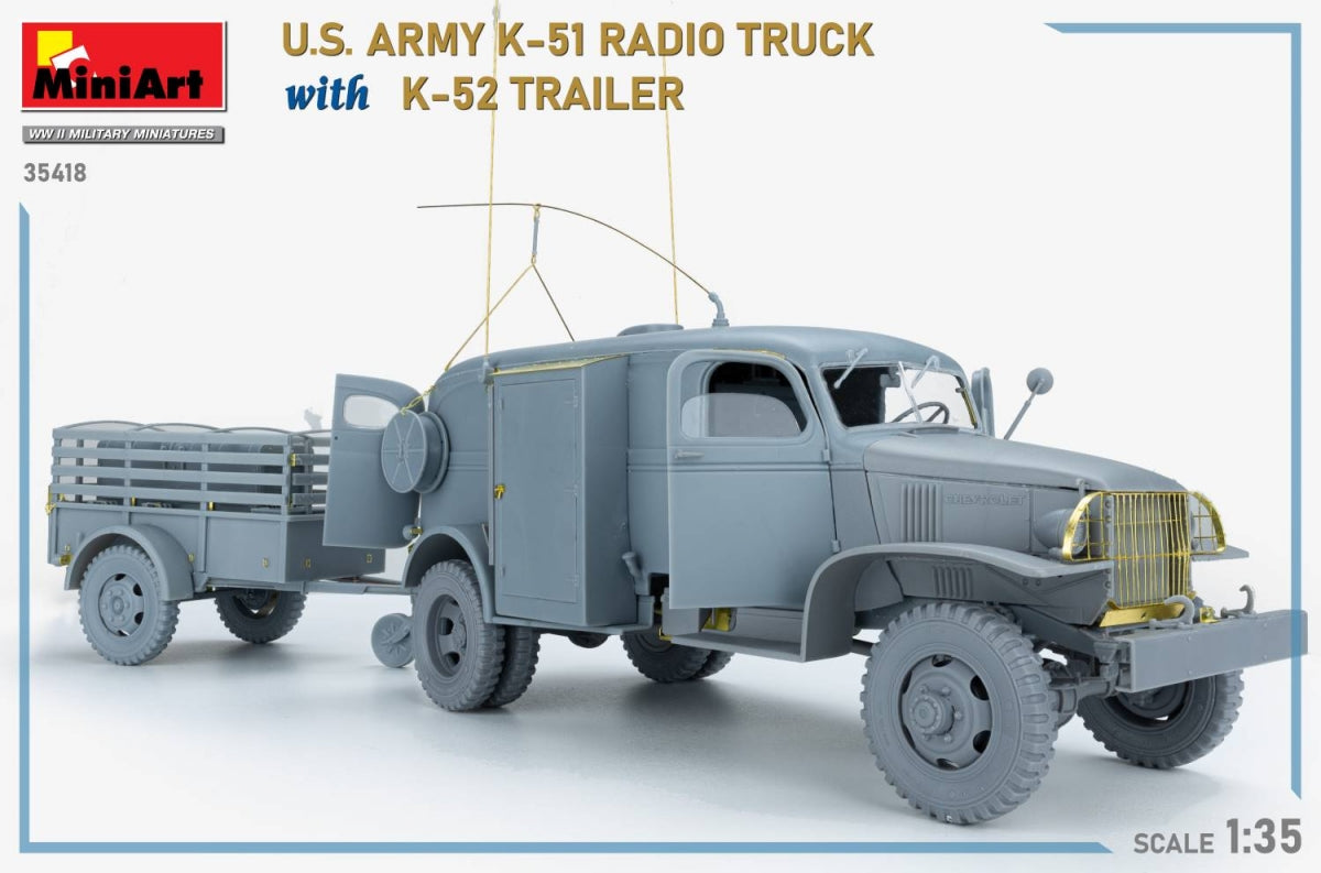 MiniArt 35418 Camion radio K-51 de l&amp;#39;armée américaine avec remorque K-52. Kit intérieur 1/35 – image 18