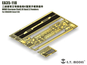 ET modèle EA35-118 WWII allemand StuG.III Ausf.E ailes pour DRAGON Smart Kit 1/35 – imagen 5