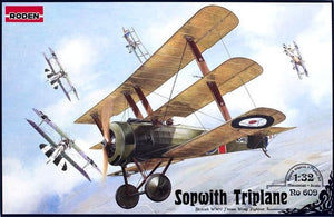 Roden 609 Chasseur Sopwith Triplan britannique de la guerre civile (1/32)