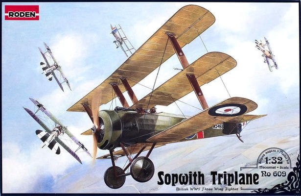 Roden 609 Chasseur Sopwith Triplan britannique de la guerre civile (1/32)