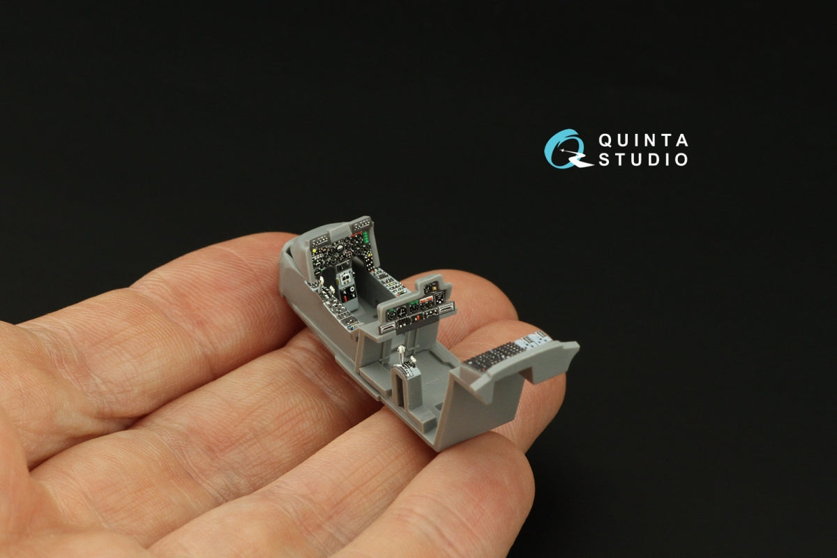 Intérieur imprimé en 3D et coloré sur papier décalcomanie Quinta Studio QD72107 OV-10A Bronco (ICM) 1/72  – imagen 10