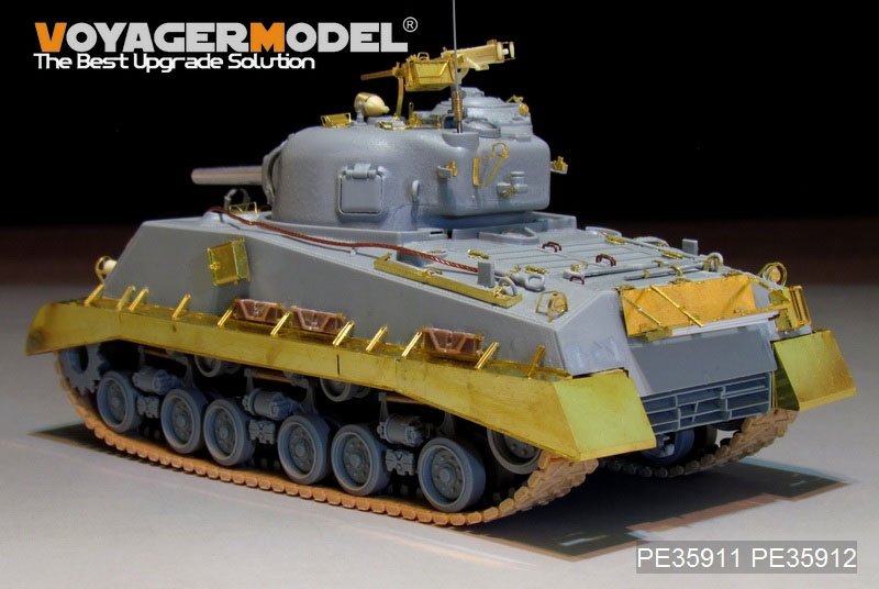 Voyager Model PE35912 Garde-boues/Chenilles HVSS pour char américain M4A3 de la Seconde Guerre mondiale (DRAGON 1/35) – imagen 2
