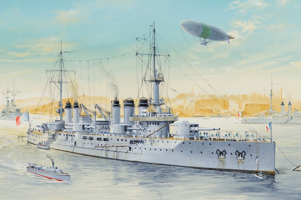 Hobby Boss 86504 Cuirassé Voltaire, pré-dreadnought de la Marine française, échelle 1/350