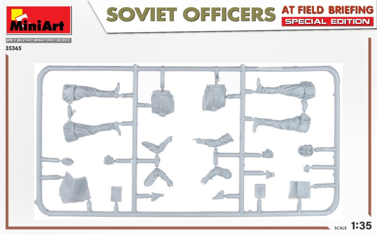MiniArt 35365 OFFICIERS SOVIETIQUES AU BRIEFING SUR LE TERRAIN. ÉDITION SPÉCIALE 1/35 – image 3