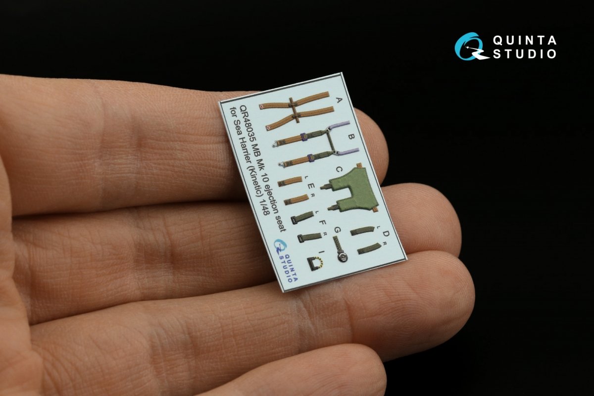Quinta Studio QD48344 Sea Harrier FA.2 3D-Printed &amp;amp; coloured Interior on decal paper (Kinetic) 1/48 – zdjęcie 6