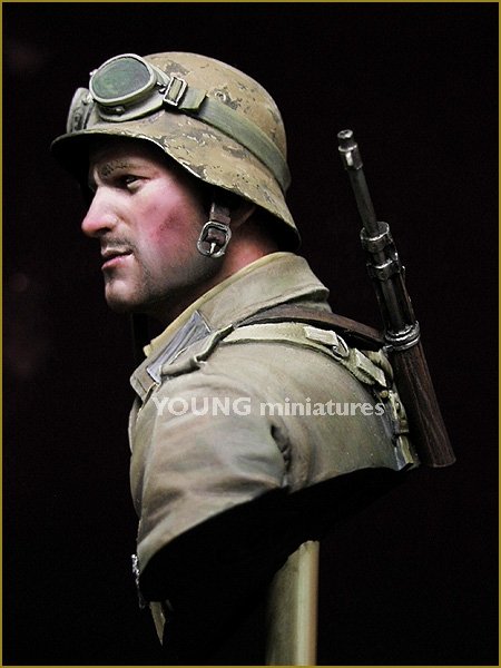 Young Miniatures YM1839 Infanterie allemande DAK Afrique du Nord Seconde Guerre mondiale 1943 1/10  – immagine 3