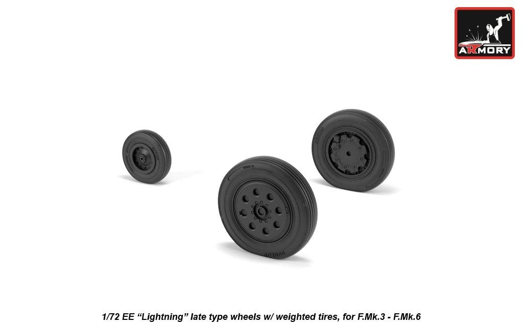 Roues Armory Models AW72410 EE Lightning avec pneus lestés, fin 1/72 – image 3