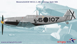 Maquettes Wingsy D5-09 MESSERSCHMITT Bf 109 E-1 et E-3 Legion Condor 1/48 – image 11
