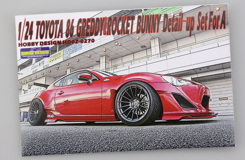 Kit de photodécoupe Hobby Design HD02-0270 pour Toyota 86 Greddy / Rocket Bunny Aoshima 1/24
