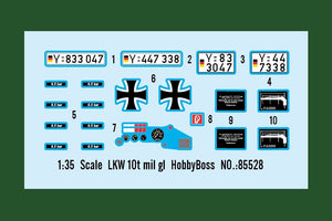 Hobby Boss 85528 ​​​​LKW 10t mil gl 1/35 – image 3