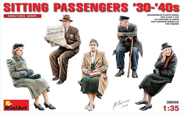 MiniArt 38006 PASSAGERS ASSIS &amp;#39;30-&amp;#39;40 1/35