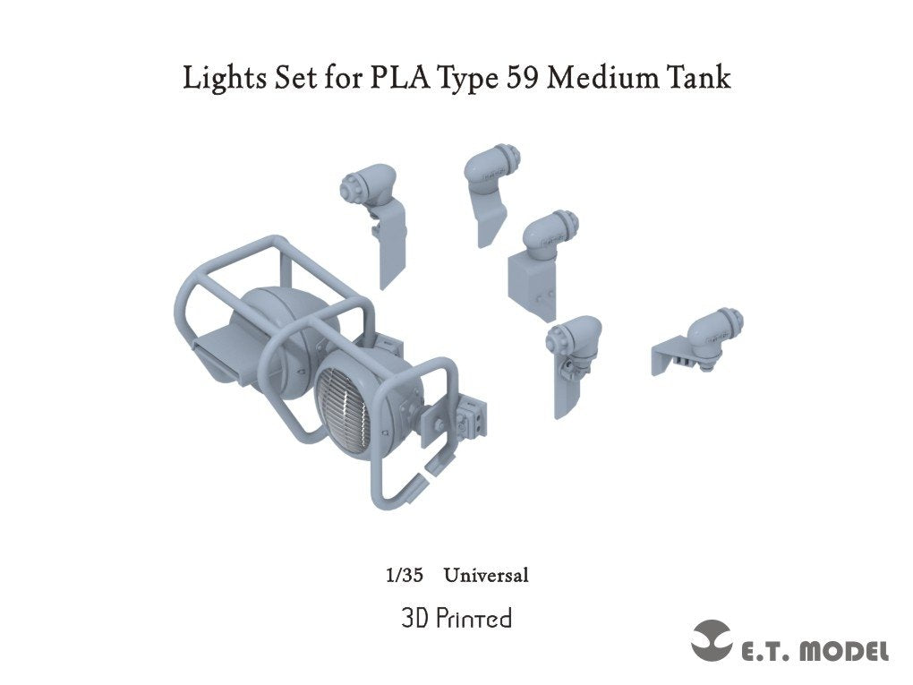 Kit d&amp;#39;éclairage ET Model P35-258 pour char moyen PLA Type 59 (impression 3D) 1/35