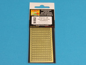 Numéros de moulage des maillons de chenille Aber 16053 Panzer 38 (1/16) – image 8