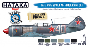 Hataka HTK-BS20 BLUE LINE – Coffret de peinture 6 x 17 ml pour l&amp;#39;armée de l&amp;#39;air soviétique (fin de la Seconde Guerre mondiale) – image 2