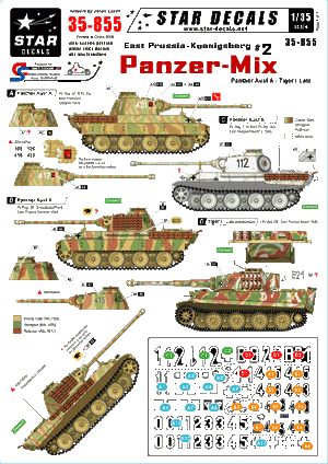 Star Decals 35-855 Prusse-Orientale/Koenigsberg 2 1/35