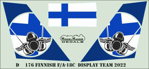 ModelMaker Decals D48177 Finnish F/A-18C Display Team 2022 1/48 – zdjęcie 3