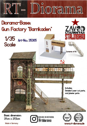 RT-Diorama 35305 Diorama-Base : Gun Factory &amp;quot;Barrikaden&amp;quot; 1/35
