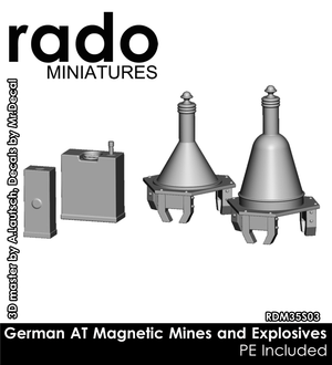 RADO Miniatures RDM35S03 Allemand aux mines magnétiques et aux explosifs 1/35