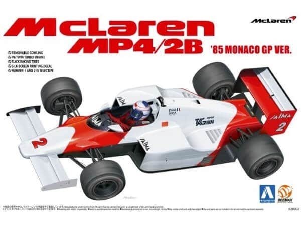 Beemax 20002 McLaren MP4/2B &amp;#39;85 MONACO GP VER. 1/20
