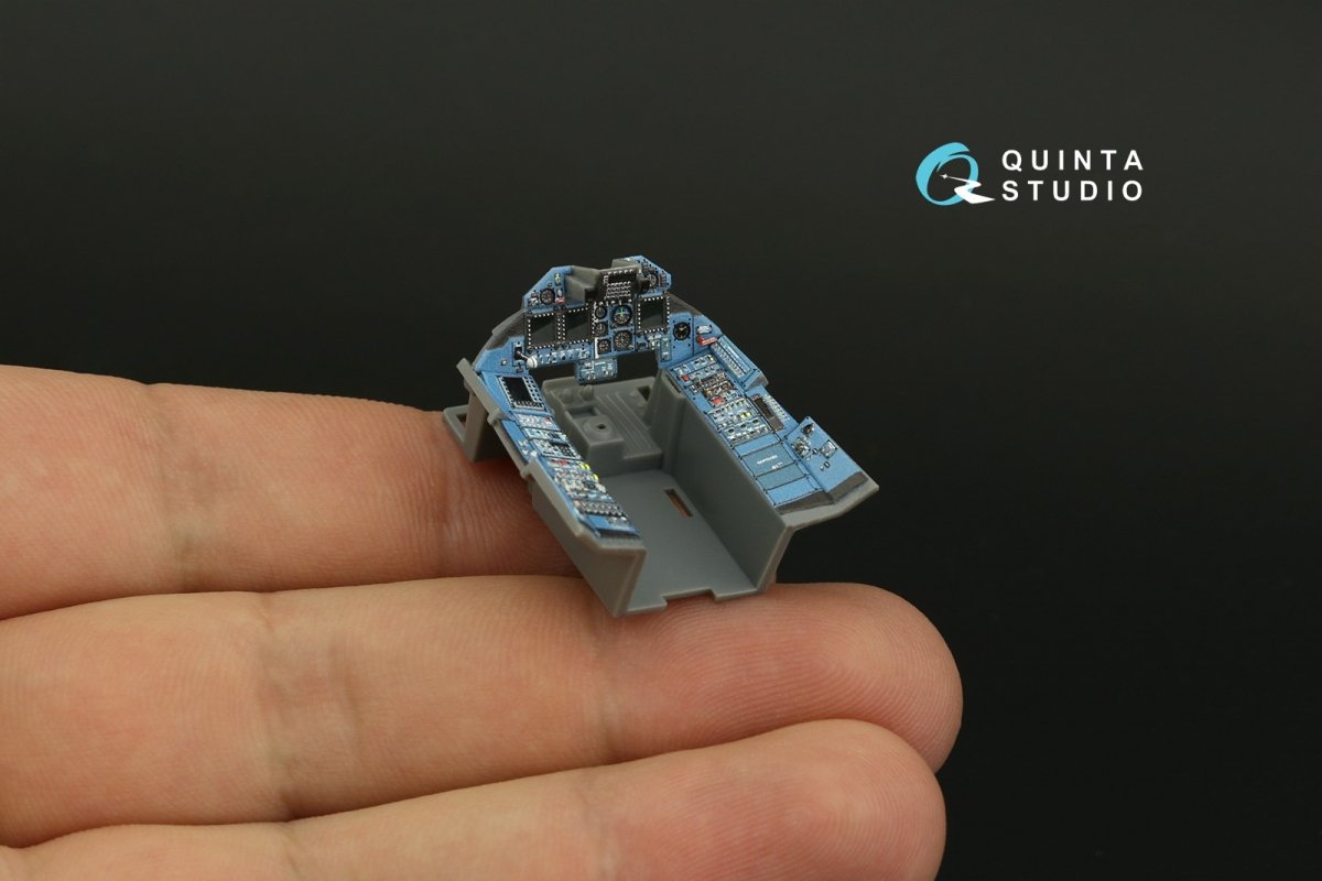 Intérieur imprimé en 3D et coloré sur papier décalcomanie Quinta Studio QDS-48320 Su-30SM (GWH) (Petite version) 1/48 – image 8