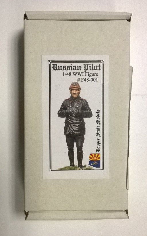 Maquette Copper State Models F48-001 Pilote russe de la Première Guerre mondiale, échelle 1/48