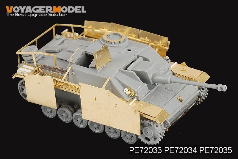Maquette Voyager PE72033 StuG.III Ausf.G allemand de la Seconde Guerre mondiale (première production) pour DRAGON 7283 au 1/72 – image 3
