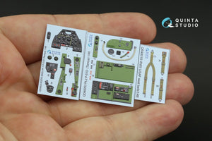 Intérieur imprimé en 3D et coloré sur papier décalcomanie Quinta Studio QD48253 P-51D (Tamiya) 1/48  – image 8
