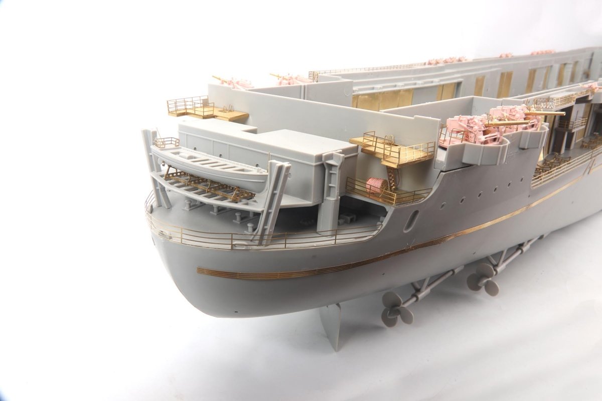Maquette MK1 Design MD-20022 USS CV-6 Enterprise DX avec pont entièrement en bois pour Trumpeter au 1/200