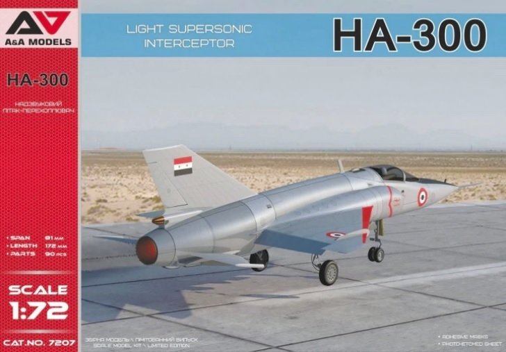 Maquette A&amp;amp;A Models 7207 Helwan HA-300 Intercepteur supersonique léger 1/72