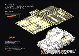 Maquette Voyager PE351202 KV-2 russe de base (version B avec canon) (pour TAMIYA 35375) 1/35