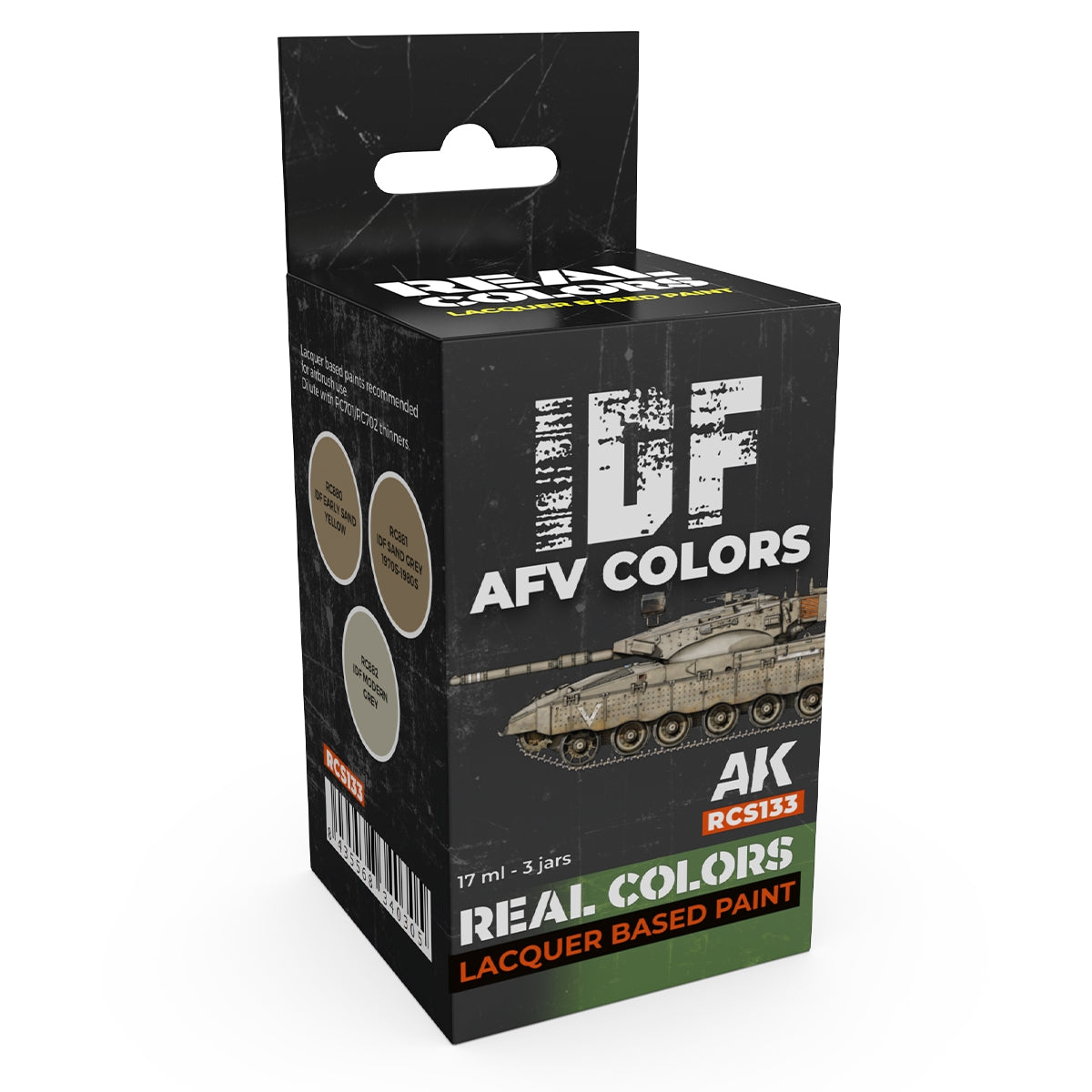 AK Interactive RCS133 IDF AFV Couleurs 3x17ml
