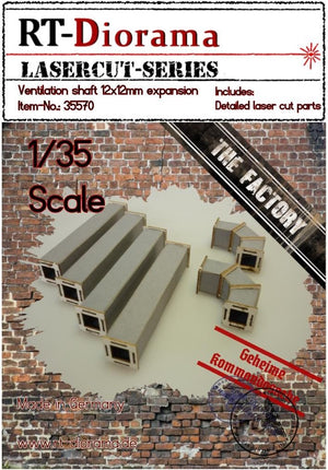 RT-Diorama 35570 Conduit de ventilation, expansion 12x12 mm, échelle 1/35