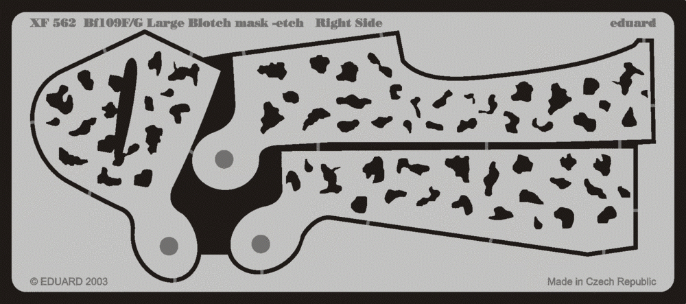 Eduard XF562 Bf 109F/G Large Tache mask-etch 1/48 – immagine 2