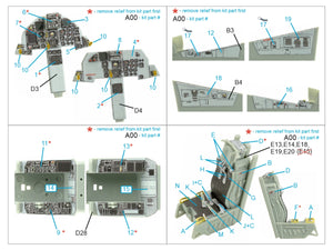 Intérieur coloré imprimé en 3D pour F-15D (Quinta Studio QD48415) sur papier décalcomanie (Academy) à l&amp;#39;échelle 1/48 – Bild 2