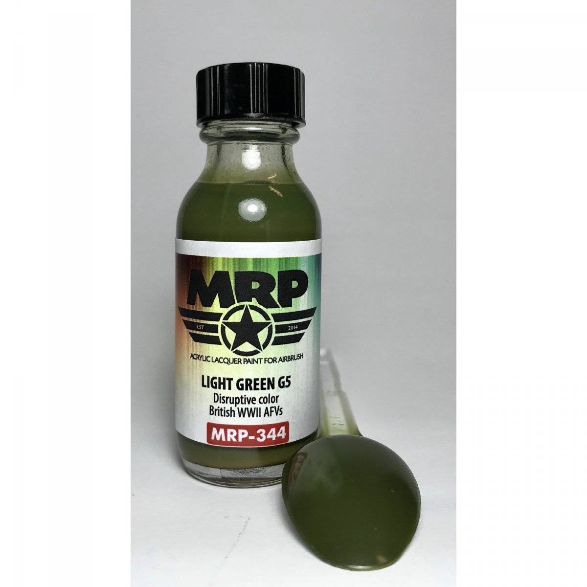 Peinture MR. Paint MRP-344 Vert clair G5 Véhicule blindé britannique de la Seconde Guerre mondiale 30 ml
