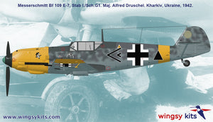 Maquette Wingsy D5-11 Chasseur allemand de la Seconde Guerre mondiale MESSERSCHMITT Bf 109 E-7 1/48 – immagine 4