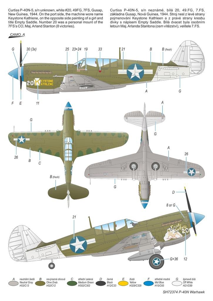 Maquette Special Hobby 72374 P-40N Warhawk au 1/72  – image 11