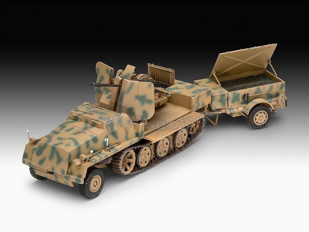 Revell 63293 sWS with Flak 43 and Sd.Ah. 58 Ammo Trailer Model Set 1/72 – zdjęcie 2