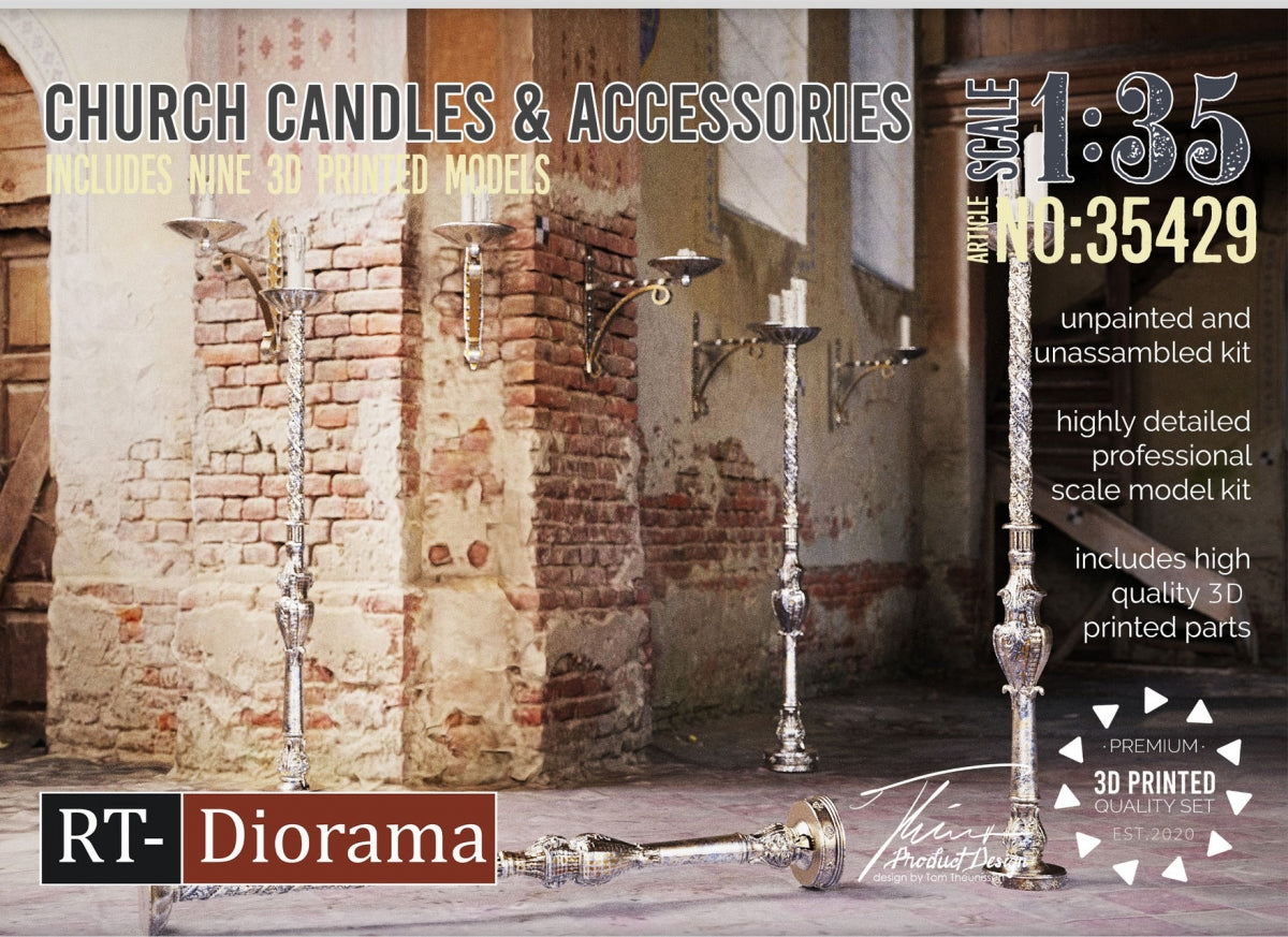 RT-Diorama 35429 Bougies d&amp;#39;église et accessoires 1/35