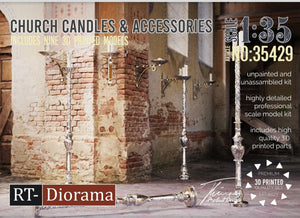 RT-Diorama 35429 Bougies d&amp;#39;église et accessoires 1/35