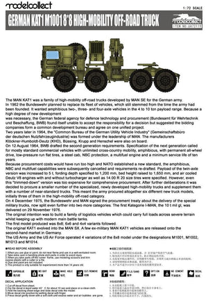 Modelcollect UA72119 German MAN KAT1M1001 8x8 HIGH-Mobility off-road truck 1/72 – zdjęcie 3