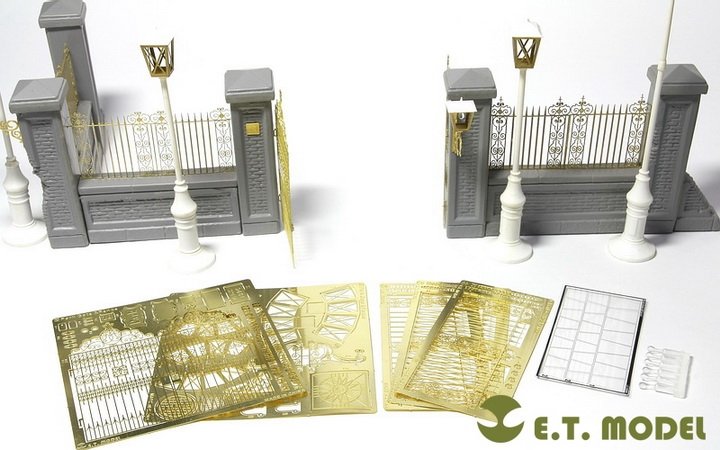 ET modèle J35-001 porte et clôture de parc pour KIT MINIART  – image 4
