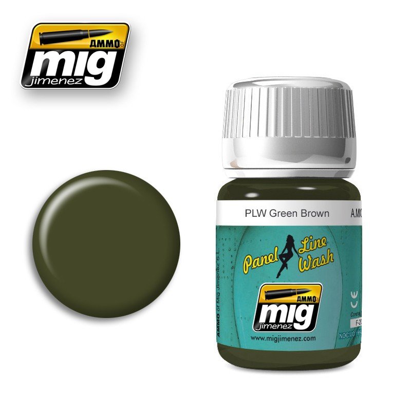 Munitions de Mig Jimenez 1612 PLW VERT MARRON 35ml