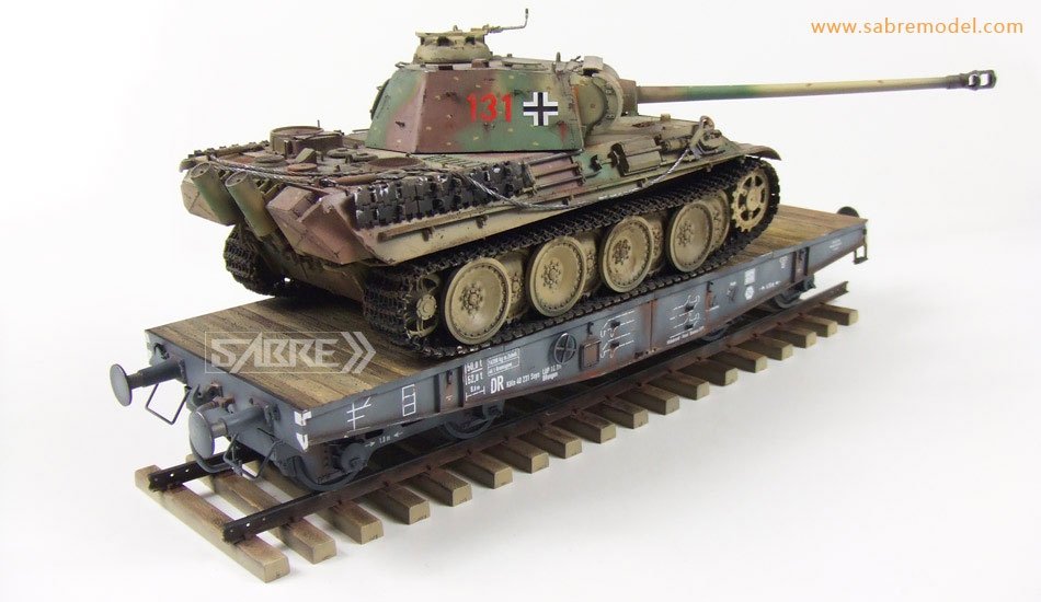 Sabre 35A02 Chemin de fer allemand Schwerer Plattformwagen Type SSys 1/35 – image 3
