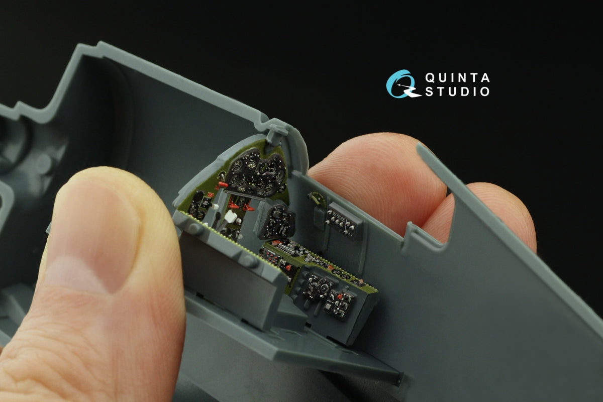 Intérieur coloré imprimé en 3D sur papier décalcomanie Quinta Studio QD48427 F6F-5 Hellcat (Eduard) 1/48 – immagine 10
