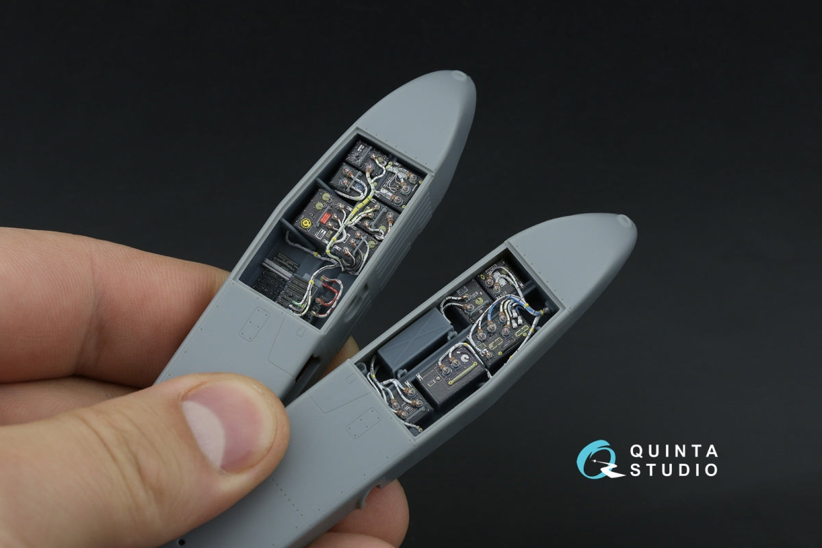 Quinta Studio QD+35144 Baies avioniques avant AH-64A Intérieur imprimé en 3D et coloré sur papier décalcomanie (Trumpeter) (avec pièces en résine imprimées en 3D) 1/35 – image 10
