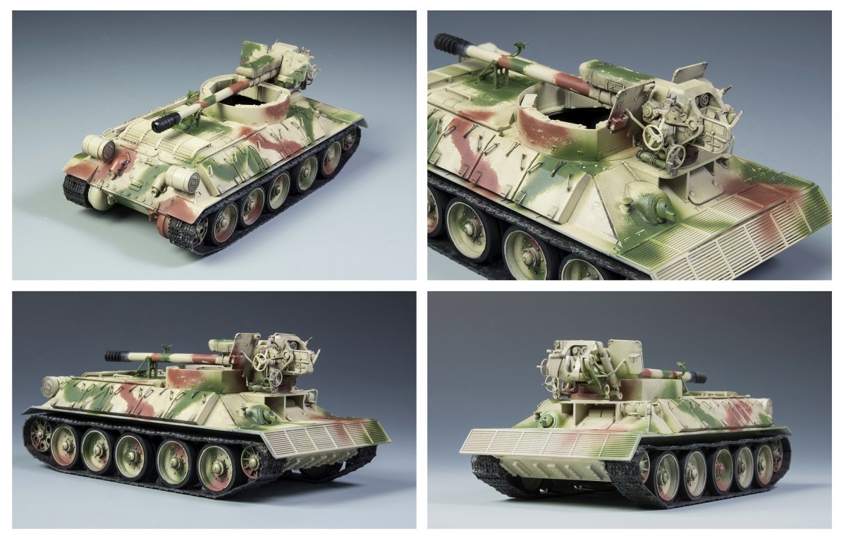 Maquette Rye Field 5030 T-34/D-30 Obusier automoteur syrien de 122 mm, échelle 1/35 – immagine 3