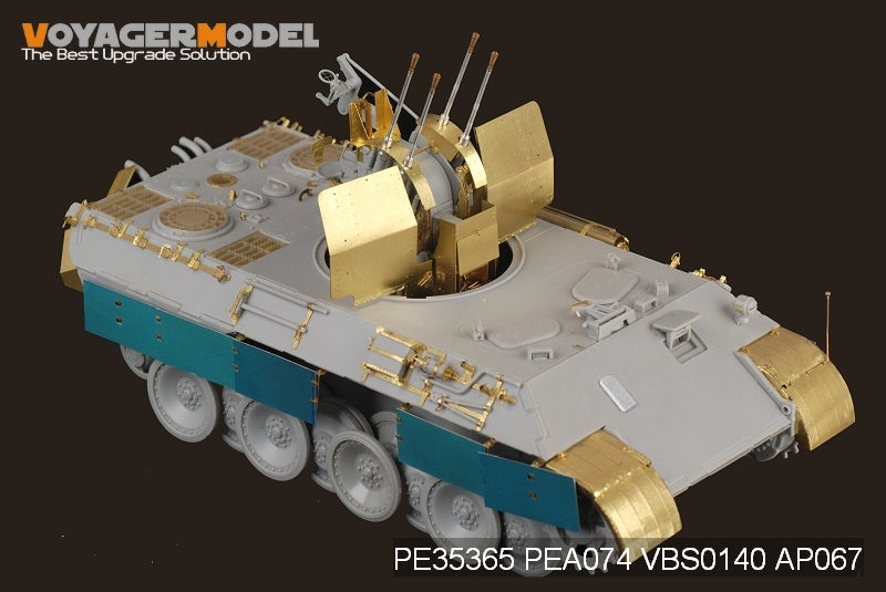 Maquette Voyager PE35365 Flak Panther Ausf D allemand de la Seconde Guerre mondiale avec Flak 38 pour DRAGON 6626 au 1/35 – immagine 4